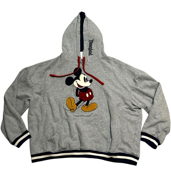 Disneyland Resort Pullover Hoodie Red, Blue, Gray, Mickey Mouse, Unisex Size XL - Picture 6 of 11